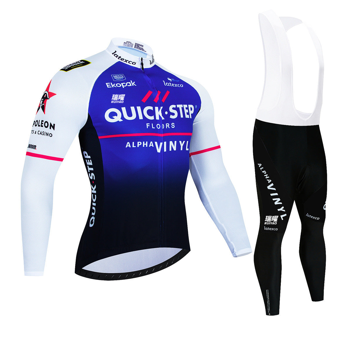 Quick step - Professioneel Wielerset Met Lange Mouwen