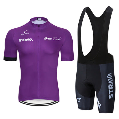 Strava - Professionele korte mouwen wielerset