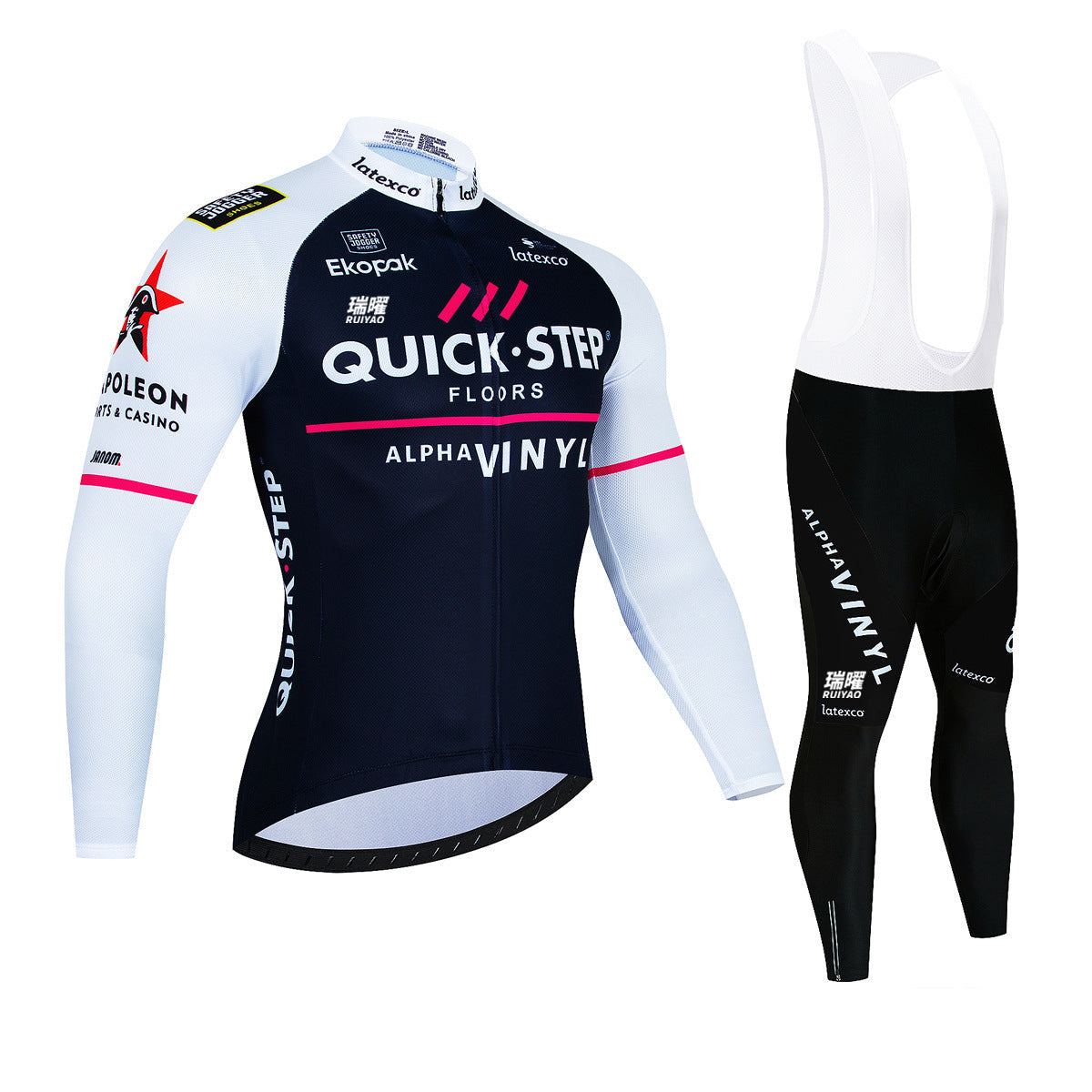 Quick step - Professioneel Wielerset Met Lange Mouwen