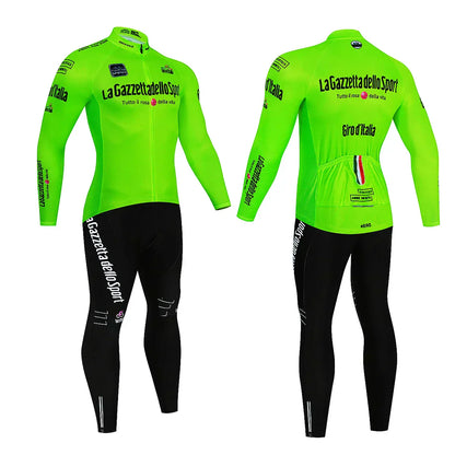 Giro d'Italie - Professioneel Wielerset Met Lange Mouwen