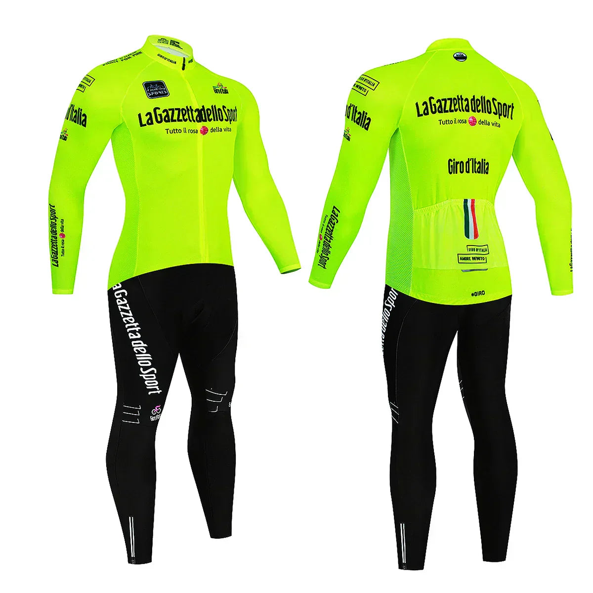 Giro d'Italie - Professioneel Wielerset Met Lange Mouwen