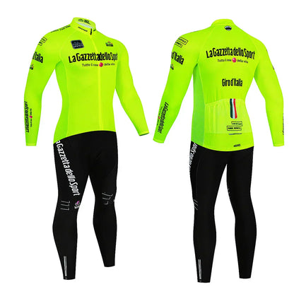 Giro d'Italie - Professioneel Wielerset Met Lange Mouwen