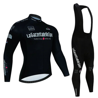 Giro d'Italie - Professioneel Wielerset Met Lange Mouwen