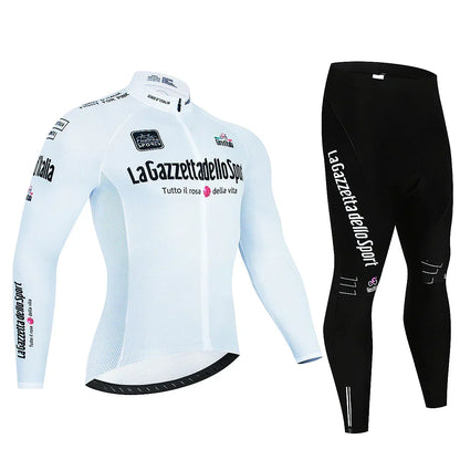 Giro d'Italie - Professioneel Wielerset Met Lange Mouwen
