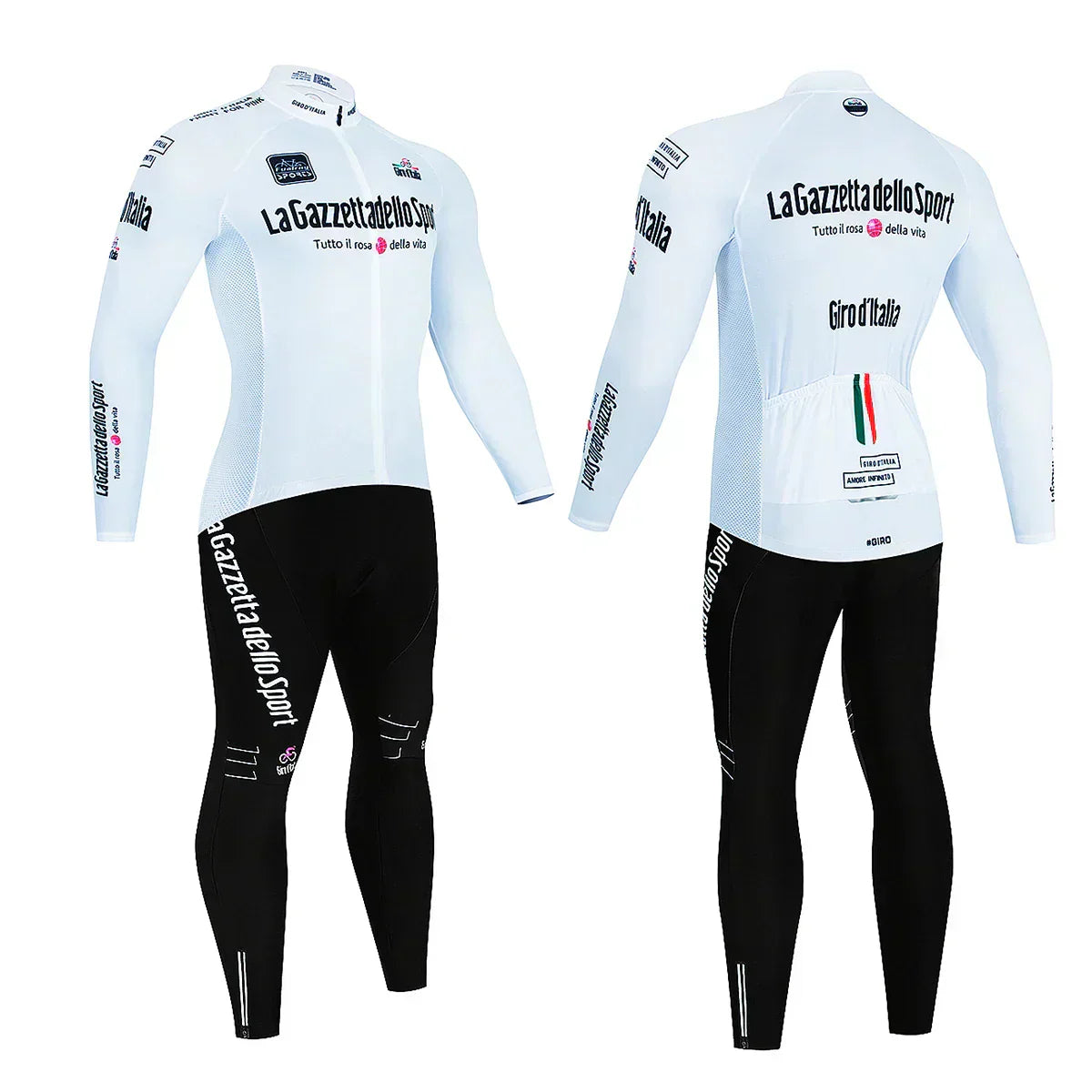 Giro d'Italie - Professioneel Wielerset Met Lange Mouwen