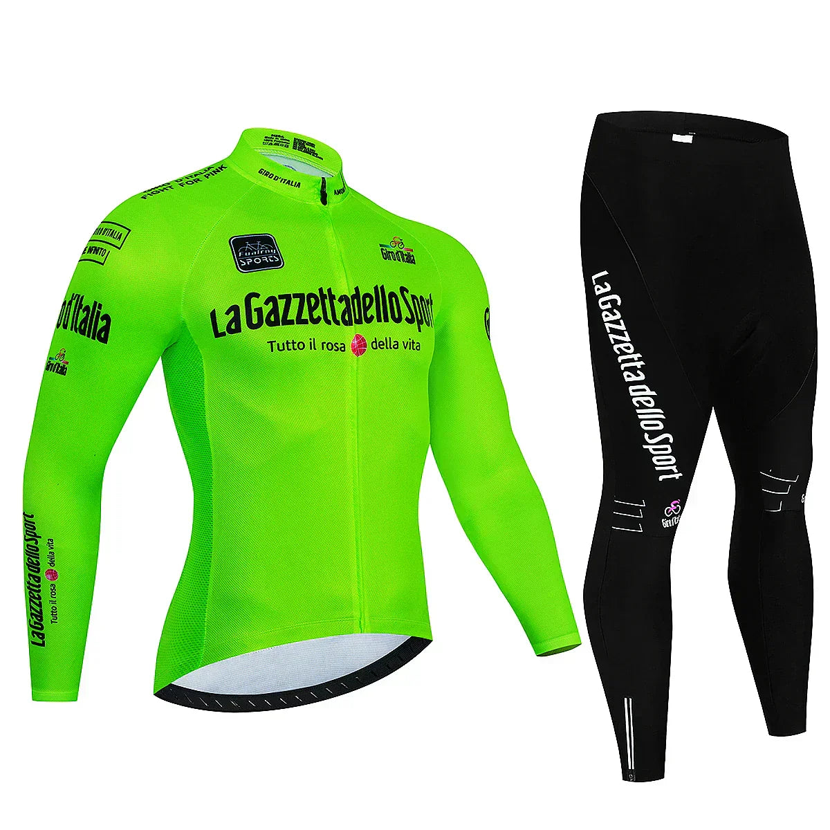 Giro d'Italie - Professioneel Wielerset Met Lange Mouwen