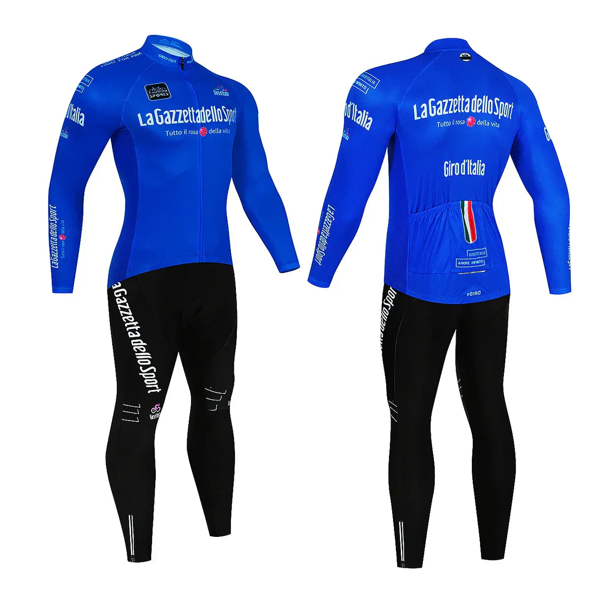 Giro d'Italie - Professioneel Wielerset Met Lange Mouwen