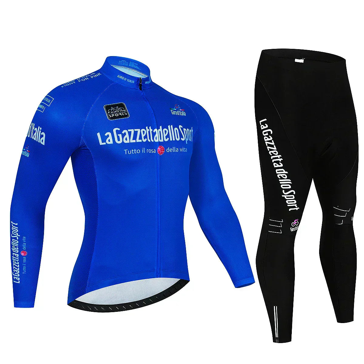 Giro d'Italie - Professioneel Wielerset Met Lange Mouwen