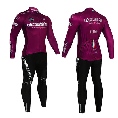 Giro d'Italie - Professioneel Wielerset Met Lange Mouwen