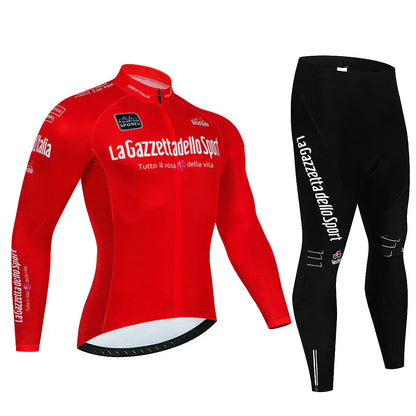 Giro d'Italie - Professioneel Wielerset Met Lange Mouwen